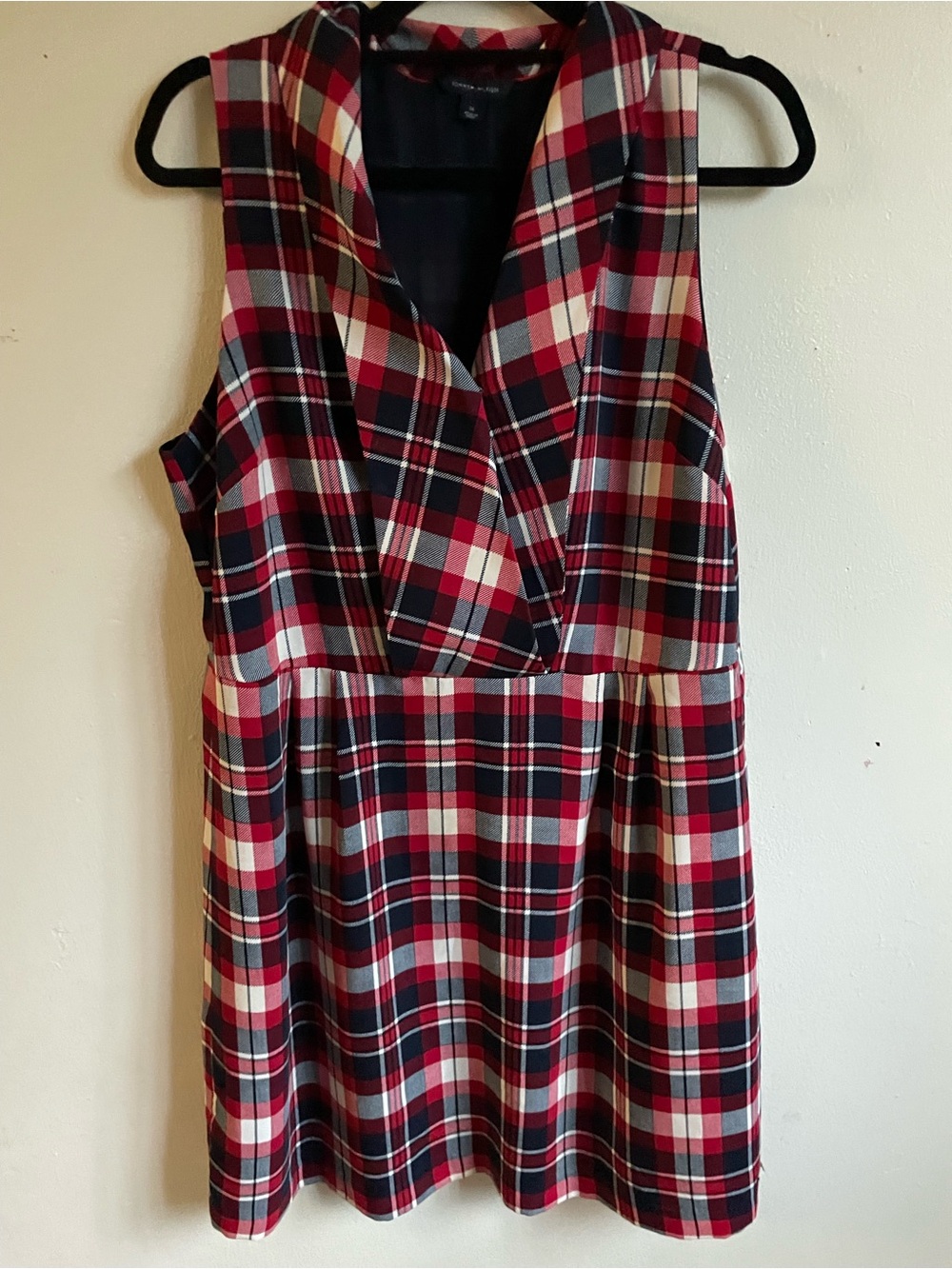 Tommy Hilfiger Red and Navy Plaid Dress